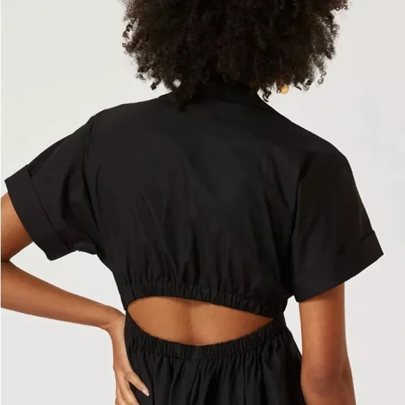 Anthropologie Twist Waist Midi Shirtdress NWT - Picture 4 of 10